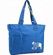 Knit Happy Unwound Sheep Bright Bag in Blue 15" x 13" x 4"